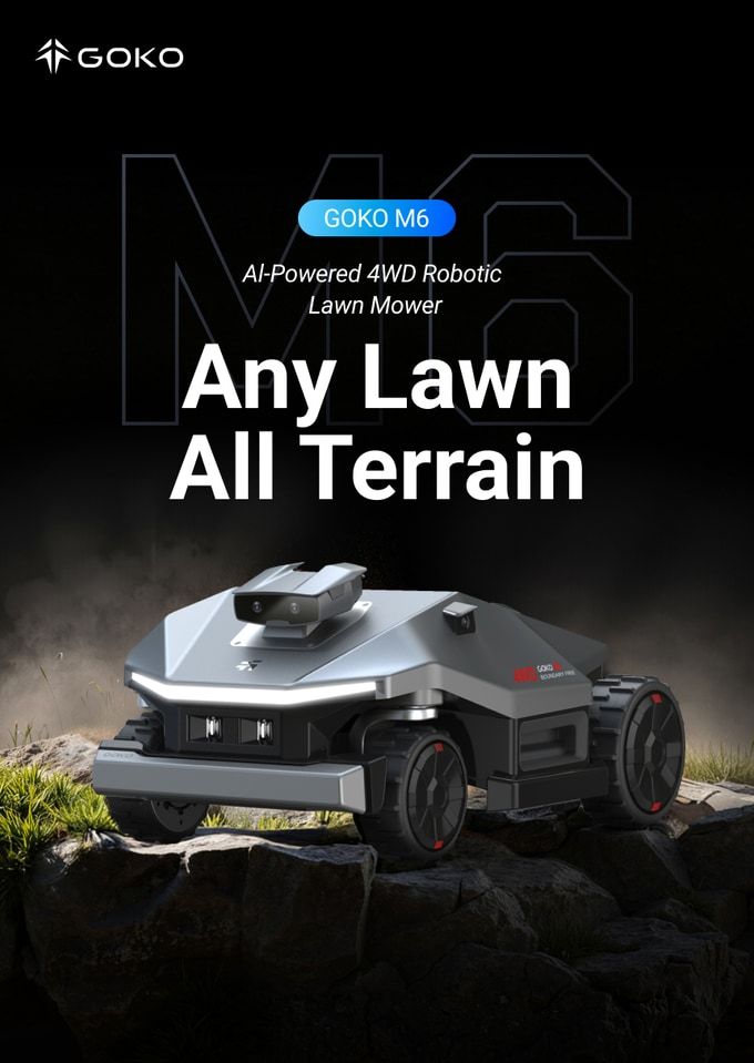 GOKO M6 Al-Powered 4WD Robotic Lawn Mower 2