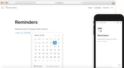 Notion screenshot 1