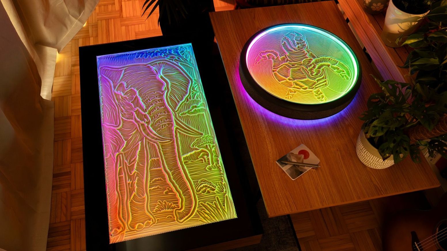 Oasis Center Table & Oasis Aura