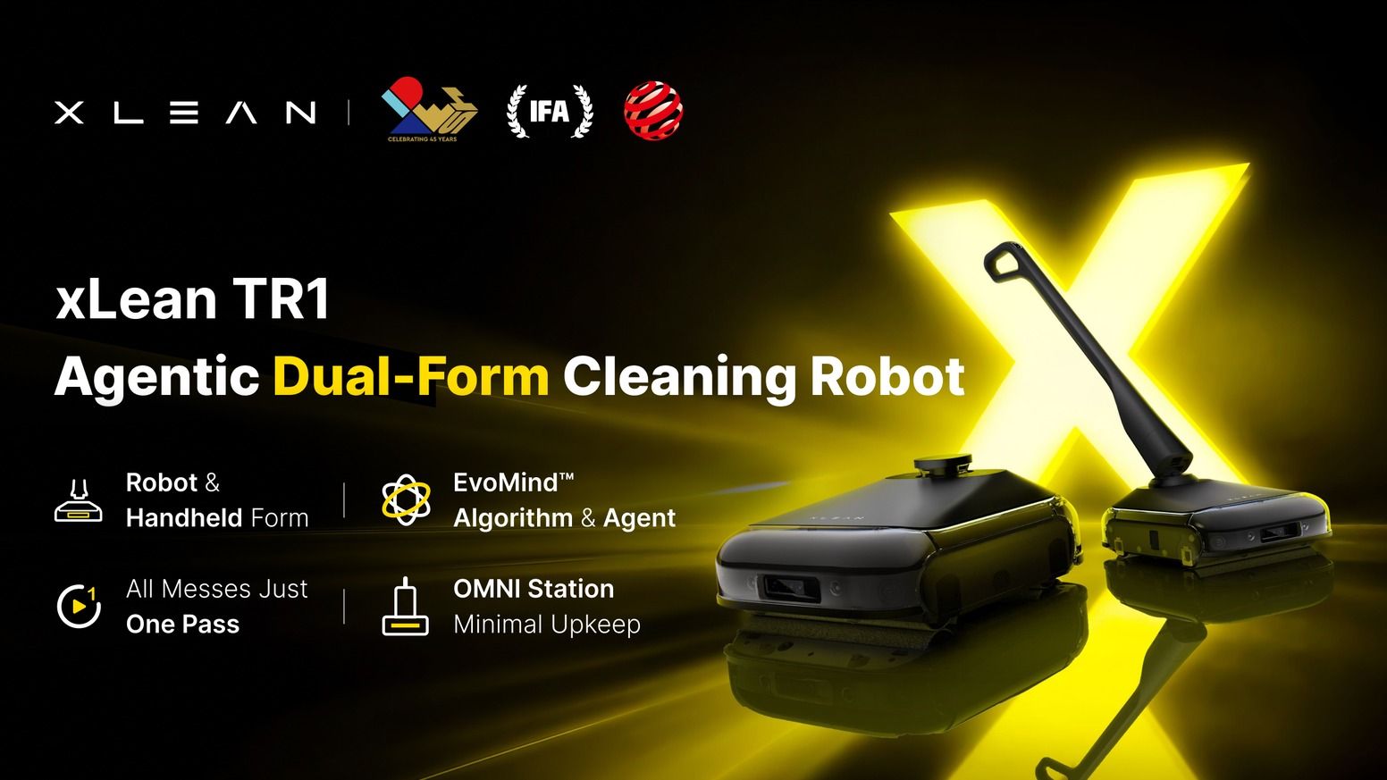 xLean TR1: The World's First Dual-Form Floor Washing Robot