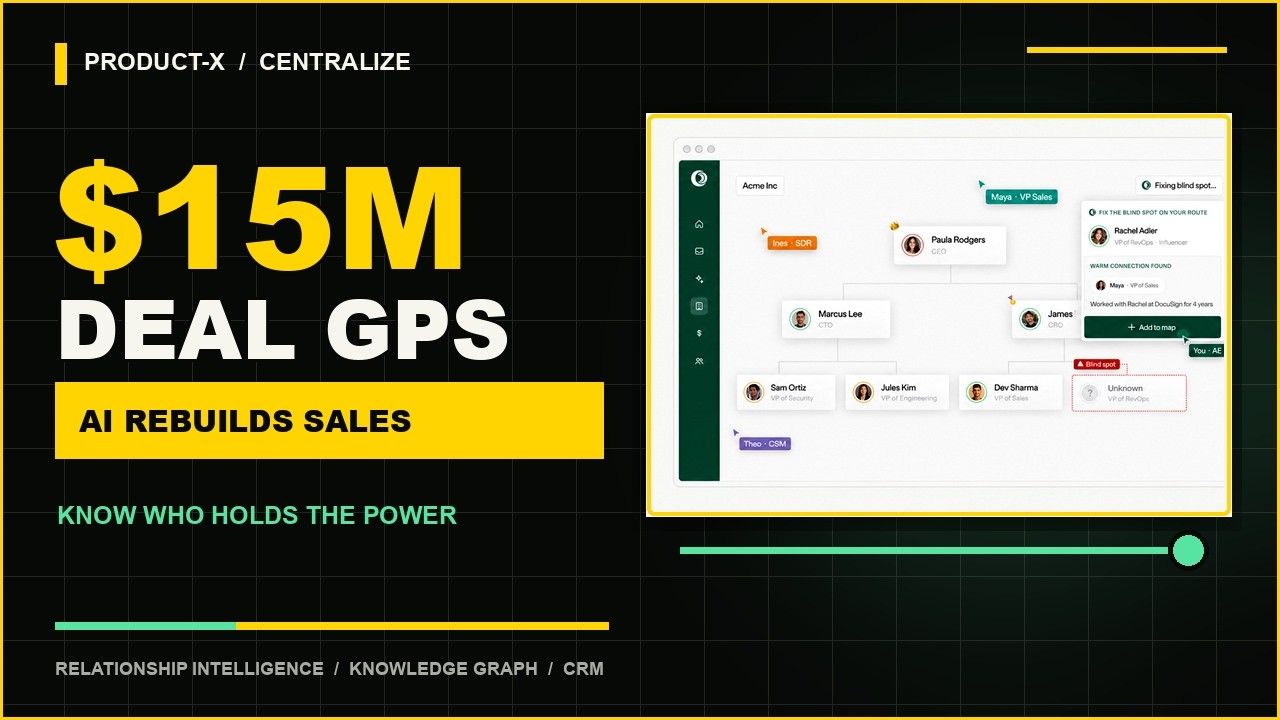 Ex-Meta & Slack Engineers Raise $15M to Build AI Deal GPS | Centralize