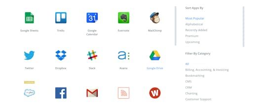 Zapier screenshot 1